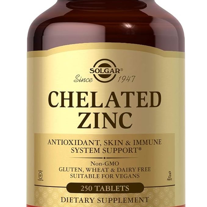 Solgar Chelated Zinc (250 tabs)