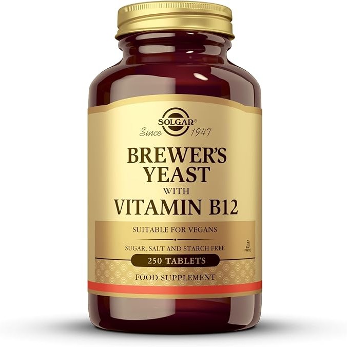 Solgar Brewers Yeast with Vitamin B12 (250 tabs)