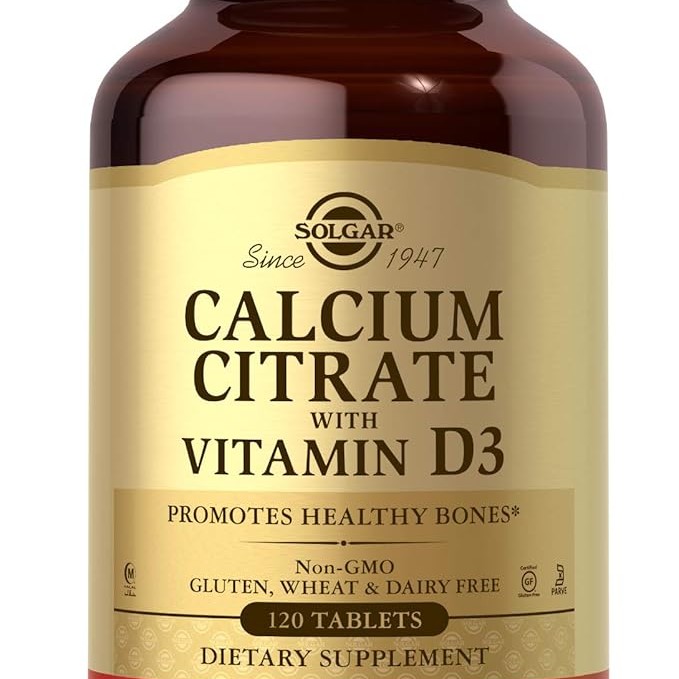 Solgar Calcium Citrate with Vit D3 (120 tabs)