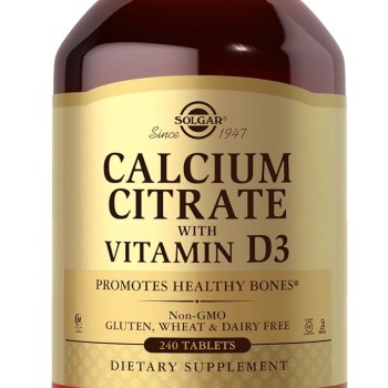 Solgar Calcium Citrate with Vit D3 (240 tabs)