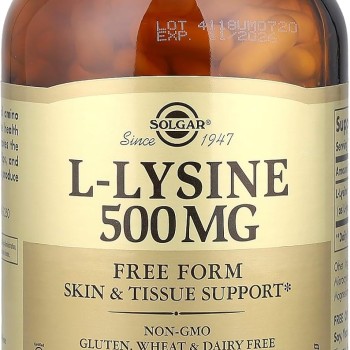Solgar L-Lysine 500mg (250 caps)