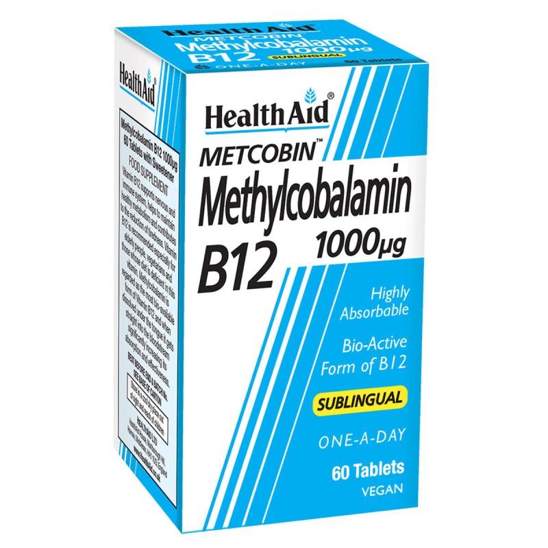 Health Aid Methylcobalamin (B12) 1000ug (60 tabs) Health Aid Methylcobalamin (B12) 1000ug (60 tabs)