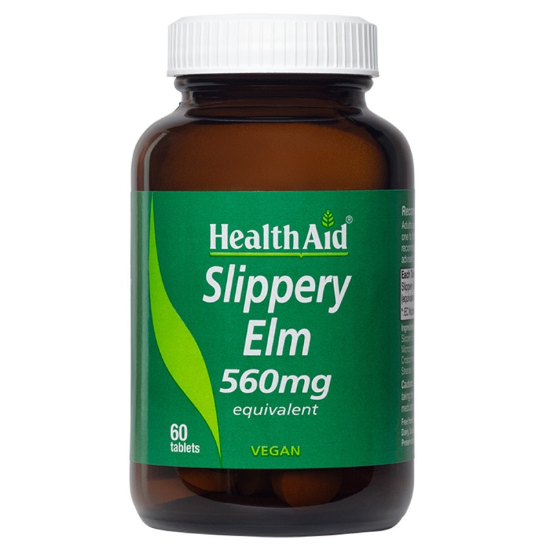 Health Aid Slippery Elm 560mg (60 tabs) Health Aid Slippery Elm 560mg (60 tabs)
