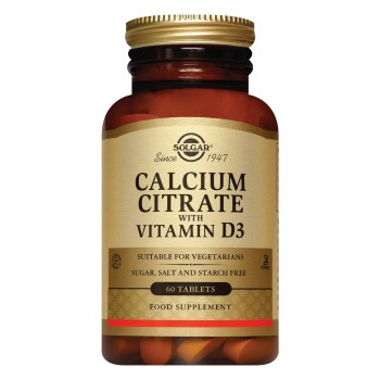 Solgar Calcium Citrate with Vit D3 (60 tabs)