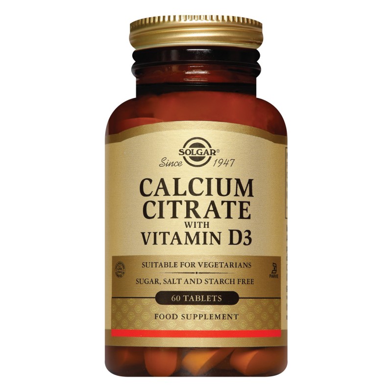 Solgar Calcium Citrate with Vit D3 (60 tabs) Solgar Calcium Citrate with Vit D3 (60 tabs)