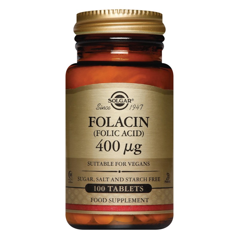 Solgar Folacin (Folic Acid) 400mg (100 tabs) Solgar Folacin (Folic Acid) 400mg (100 tabs)