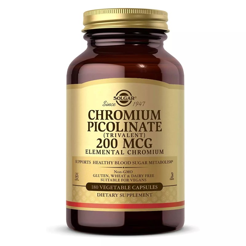 Solgar Chromium Picolinate 200ug (180 caps) Solgar Chromium Picolinate 200ug (180 caps)